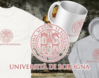 Collezione Alma Mater Sexorum / Camiseta Felpa e Tazza Parodia Unibo Bolonia / Regalo Laurea Divertente / Funny College Style Sudadera con capucha y taza