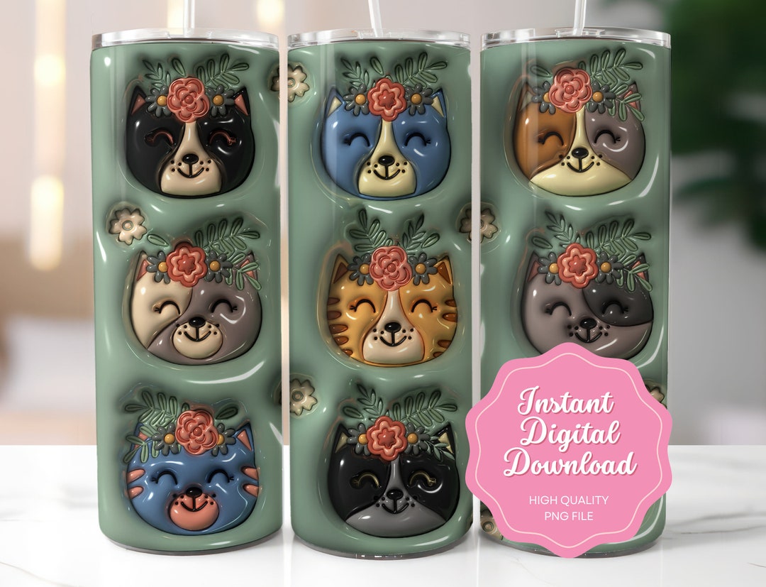 The Catmother Version Photo 2 - Personalized Custom 3D Inflated Effect Tumbler main image 1
