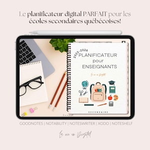 Digital planner for SECONDARY SCHOOL TEACHERS (2025-2026) in BEIGE color
