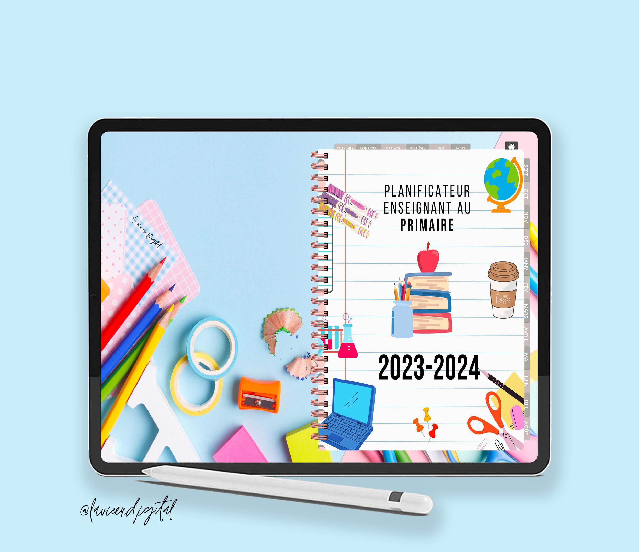 Agendas 2023-2024 professeur du secondaire