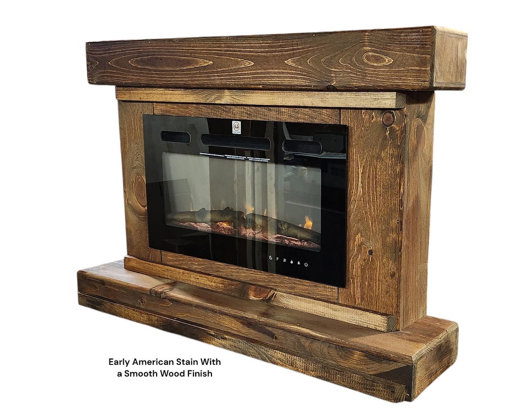 Tv Stand Amish Fireplace Mayfair Large Entertainment Center With