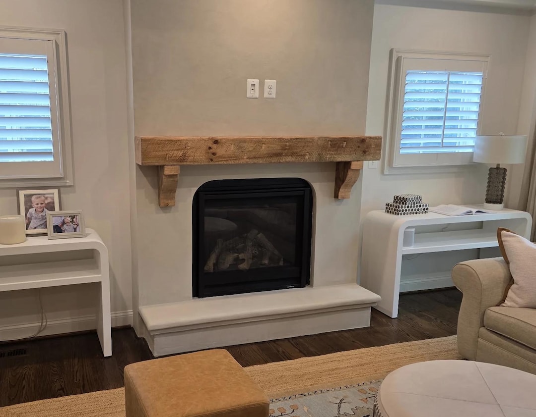 Fireplace Mantel With Corbels Custom Made Size & Color Rustic Wood ...
