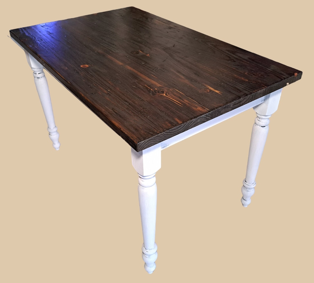 Farmhouse Style Solid Pine Wood Table Tuscany Country Kitchen Dining