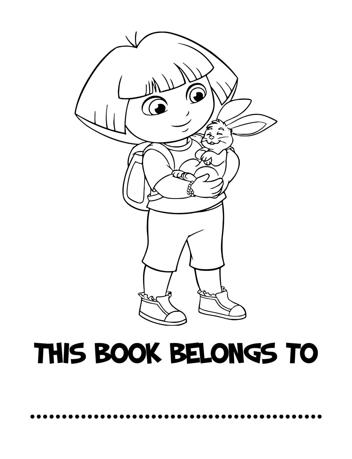 Dora The Explorer Activity Book Premium Coloring Dot To Dot | Etsy