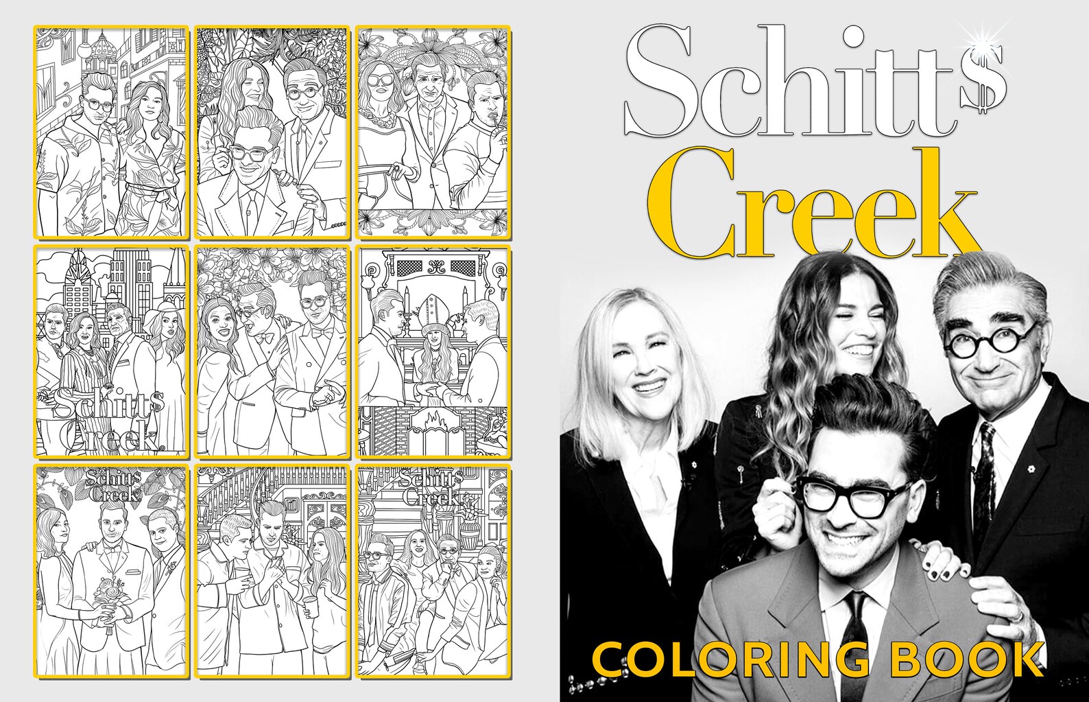 Schitts Creek Coloring Book Schitts Creek Enchanting Adults Etsy