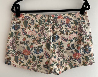 Sz 8 | Cotton floral-print shorts