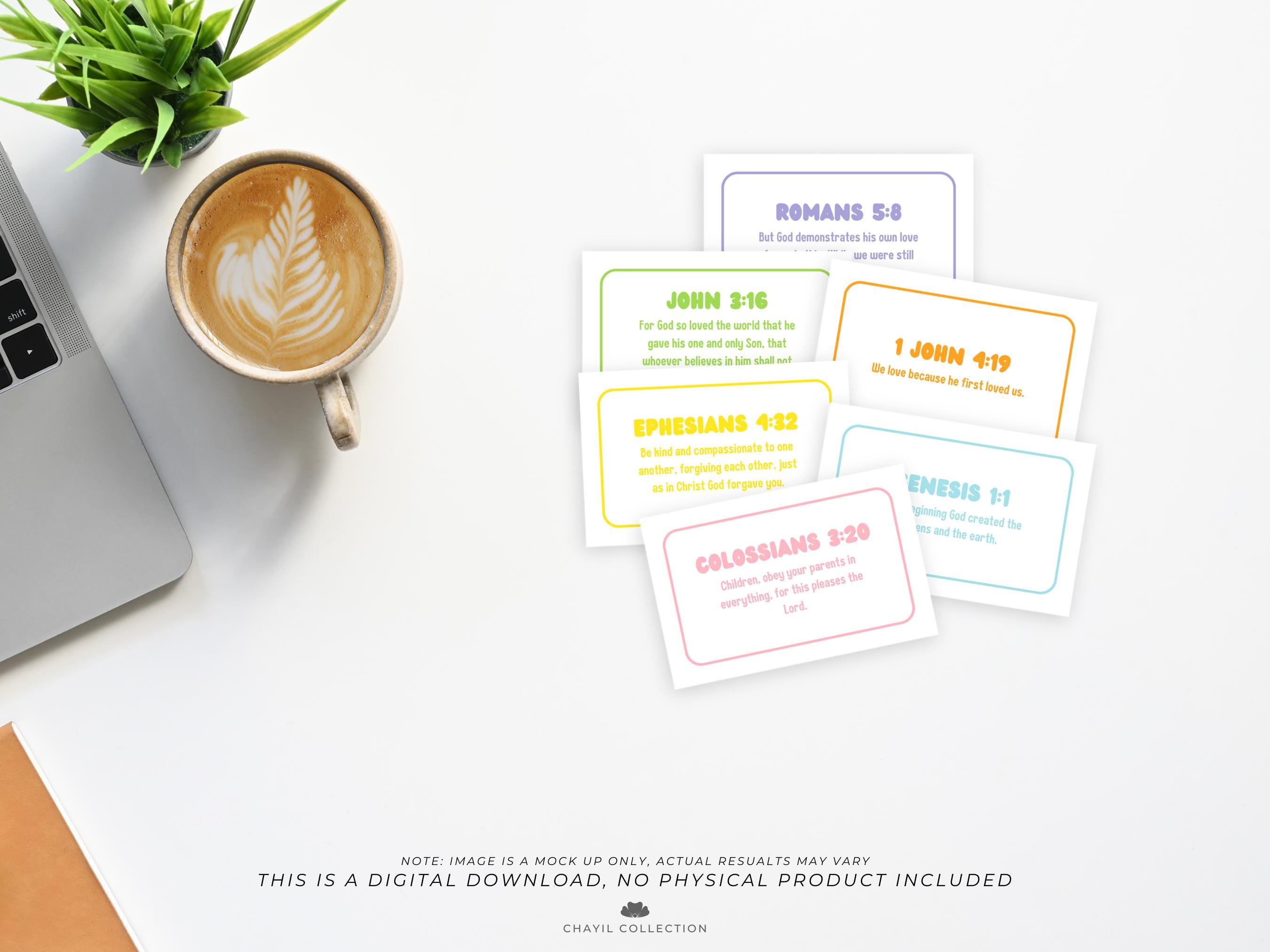 Printable Bible Memory Verse Flash Cards | Christian Homeschooling ...