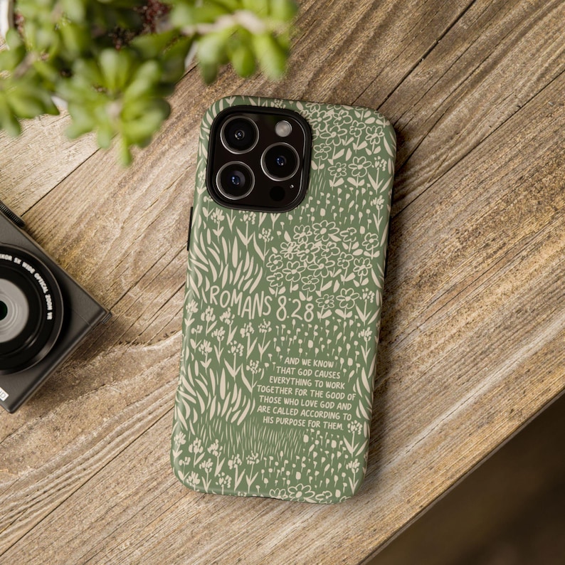 Custom Christian Phone Case with Bible Verse | Doodle Design Handwritten | iPhone 17 Samsung Galaxy Google Pixel | MagSafe® Option image 10