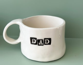 Dad Handmade Ceramic Mug, Coffee Mug, Handmade Pottery, Dad Gift, Gift for dad, Daddy Mug Fathers day