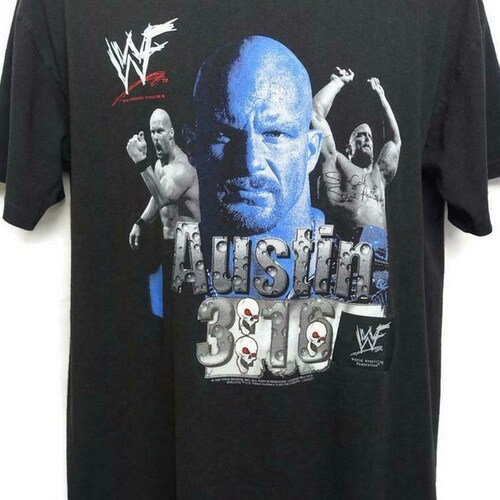 T Shirt Steve Austin WWF World 