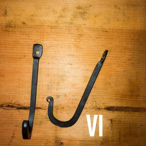 J Hook / Hand Forged / Coat Hook / Wall Hanger / Porch / Patio / Home deco / Steel / Hook