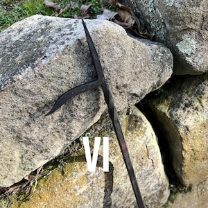 Hand Forged Fire Poker / Colonial Style / Forge Welded / Ornamental / Fireplace / Fire Pit / Decorative Ironwork / Made by Blacksmith