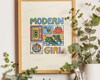 Póster inspirado en las gradas de Modern Girl