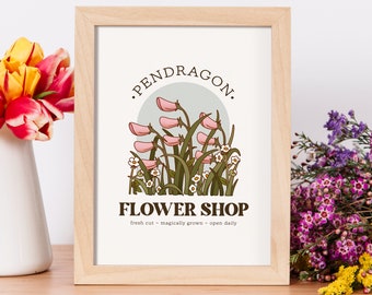 Pendragon Flower Shop - Howl's Moving Castle Inspired Digital Print