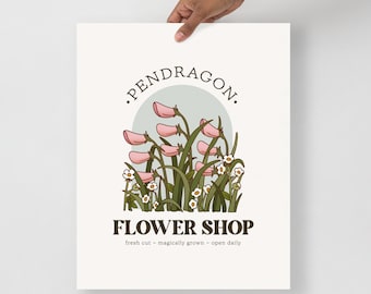 Pendragon Flower Shop - Howl's Moving Castle Inspired Poster