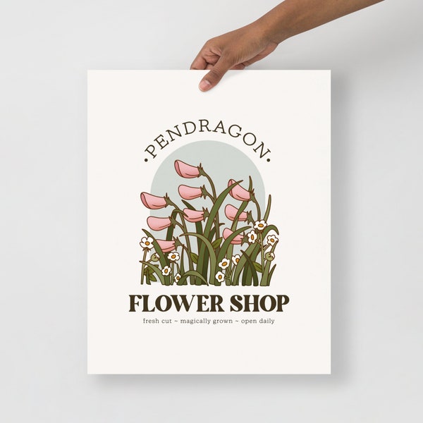 Pendragon Flower Shop - Howl's Moving Castle Inspired Poster