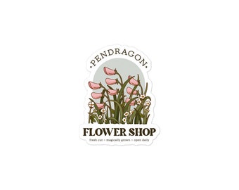 Pendragon Flower Shop - Naklejka inspirowana Ruchomym Zamkiem Hauru