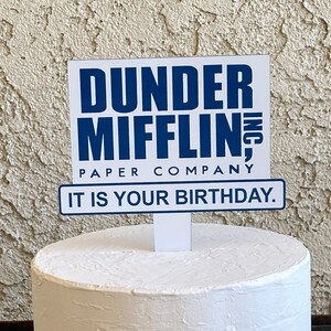The Office Reusable Cake Topper