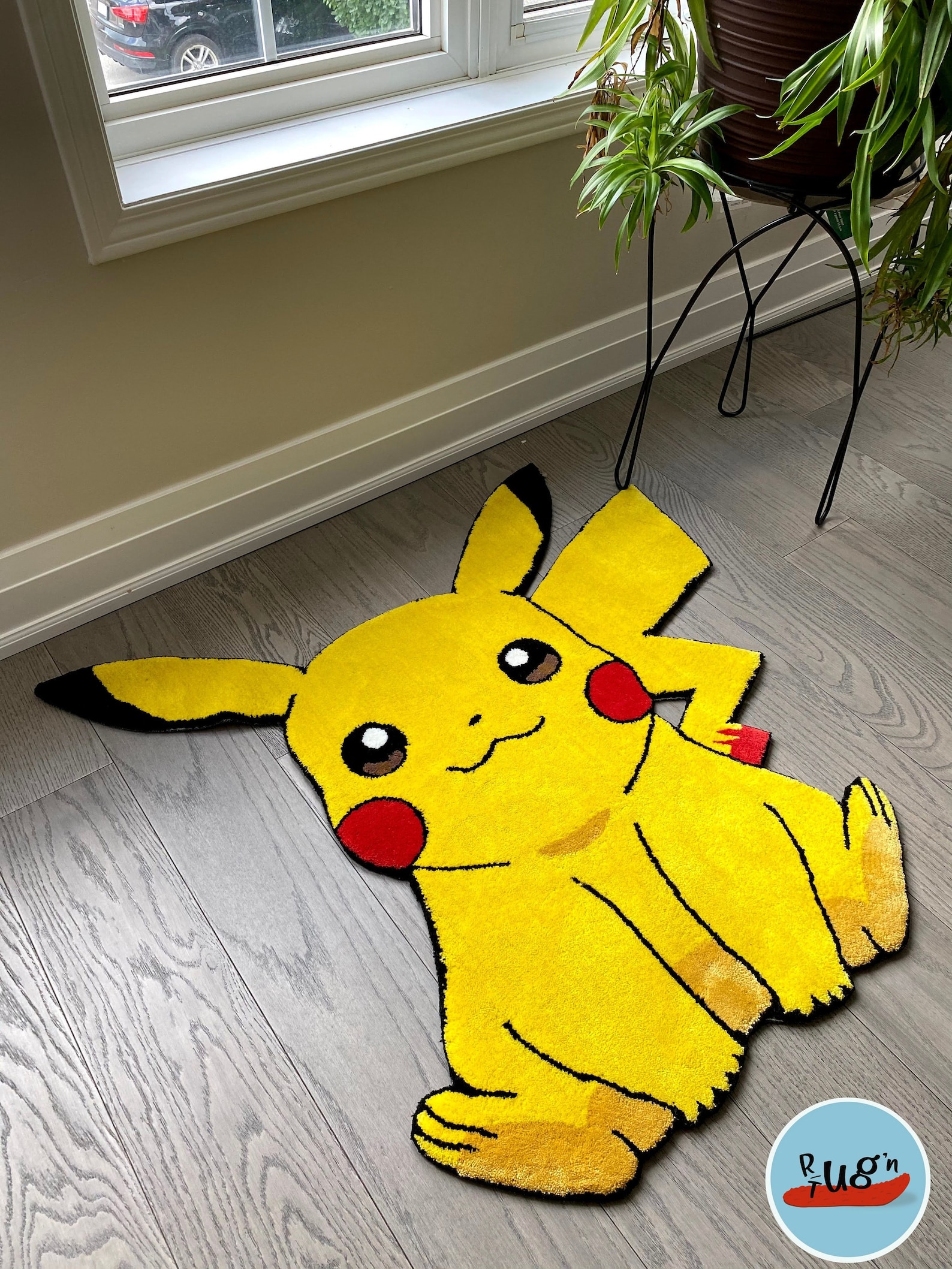 Pikachu Rug Pokémon Rug All Acryllic New Zealand Wool | Etsy