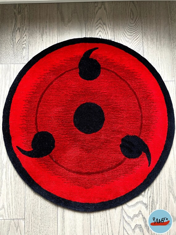 Sharingan Rug Naruto Shippuden Akatsuki Ninja Anime Etsy