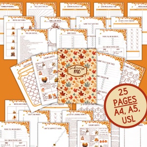 Ultimate Self-Care Planner Printable 25Pages Autumn Themed, Mental Health Printable, Trackers, Daily Logs, Quotes, Ideas and Personal Growth