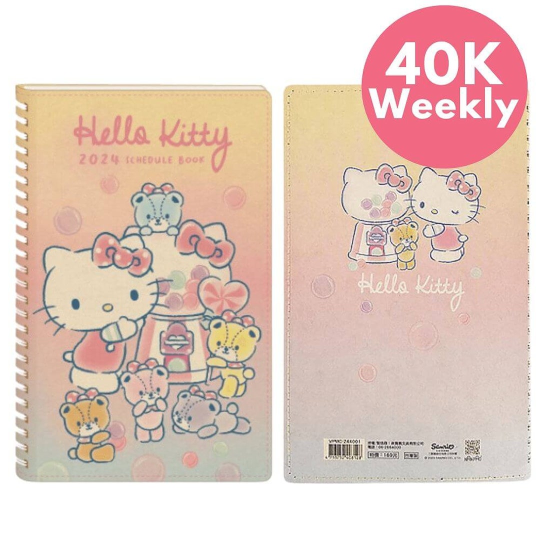 2023 2024 Hello Kitty 5x8 40K Weekly Spiral Planner Agenda Etsy