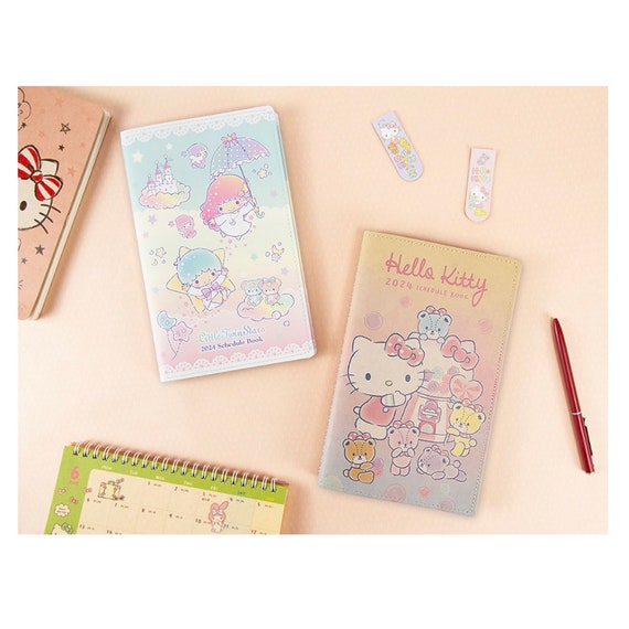 2023 Hello Kitty 6-Rings Personal Organizer Compact Planner Schedule Book  Agenda WHITE Inspired by You.