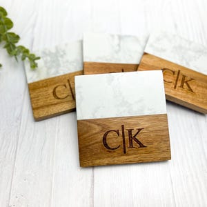 Marble Coaster Set