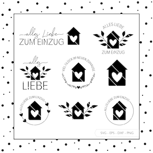Plotter file indentation SVG Eps DXF PNG | Home Home Lettering Sayings Plotter files German Vinyl Laser Cut Plotter Digital Download v10