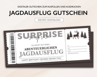 Gutschein jagdausflug - Etsy.de