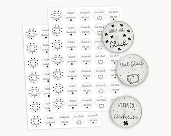 Tealight Messages Candle Tattoos Good Luck New Year's Eve PDF Template Waterslide Film New Year Tealight Messages Birthday Candles Design 13