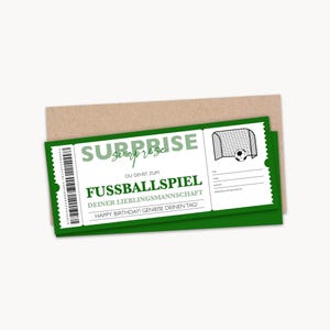 パーソナライズされたバウチャーサッカーチケットPDFダウンロードサッカー試合サッカーバウチャー編集可能なバウチャー印刷記入用