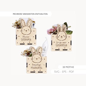 Laser file Easter gift box SVG basket gift packaging Easter Easter bunny laser cut digital download 882