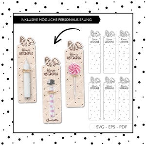 Laserdatei Ostern SVG EPS PDF Mitbringsel Ostern Tischdekoration Gastgeschenk Laser Datei 836