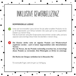 May include: A document outlining the terms of a commercial license for digital products. The document states that the license allows for the sale of up to 50 end products and that the license is only valid for selected files. The document also states that the license does not allow for the resale of the digital products.