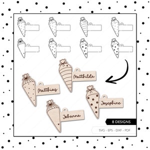 Laserdatei Schulanfang Dekoration Einschulung SVG EPS DXF Schulkind Gastgeschenk Schulanfang Tischdeko Laser Cut Digitaler Download 420