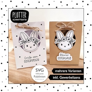 Plotterdatei Ostern Geschenkbox SVG Geschenktüte Geschenkverpackung Ostern Osterhase Digitaler Download 967