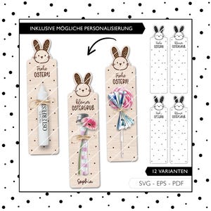 Laserdatei Ostern SVG EPS PDF Mitbringsel Ostern Tischdekoration Gastgeschenk Laser Datei 853