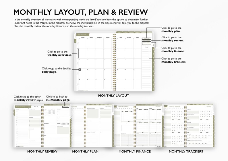 Digital Planner 2023 2024 Tablet Goodnotes Notability Digital Etsy