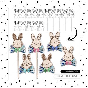 Laserdatei Ostern Geldgeschenk SVG Geldhalter Hase Geschenkanhänger Osterhase Laser Cut Digitaler Download 839