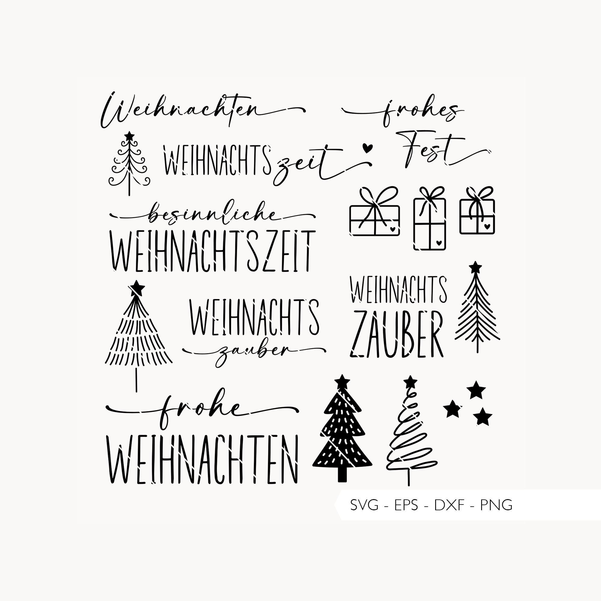 Plotter File Merry Christmas SVG Eps DXF PNG Vector Plotter Files ...
