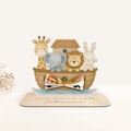 Personalized Money Gift for Baptism, Birth, Communion | Noah's Ark Boat Wooden Money Stand | GS_001 product logo