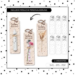 Fichier laser invité cadeau confirmation communion baptême confirmation SVG EPS PDF sac de fête décoration de table découpé au laser téléchargement numérique 868