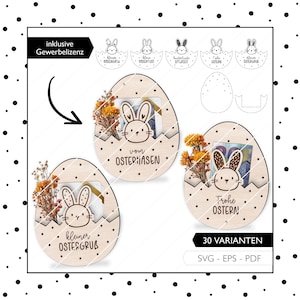 File laser regalo di denaro di Pasqua SVG porta soldi Uovo di Pasqua carta regalo Coniglio di Pasqua taglio laser download digitale 974