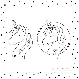 Plotterdatei Einhorn Herz Liebe SVG Eps DXF PNG Vektor Deutsch Einhörner Niedliches Einhorn Laserdatei Plotter Digitaler Download