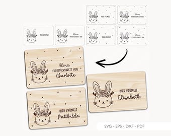 Laser file breakfast board rabbit board SVG EPS DXF breakfast board rabbit board laser cut digital download v322