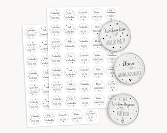 Tealight Messages Candle Tattoos Christmas | PDF Template Waterslide I Merry Christmas Tealight Messages Candles Decorating 1