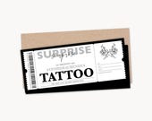 Personalisierter Gutschein Tattoo Ticket PDF Download Tattoogutschein Gutscheinkarte Bearbeitbare Gutscheine Zum Ausdrucken Zum Ausfüllen v2