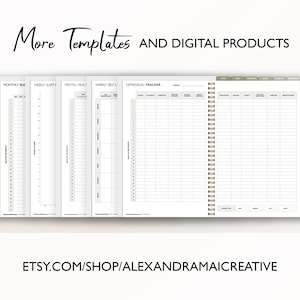 Blank Monthly Calendar Printable Landscape Minimalist - Etsy