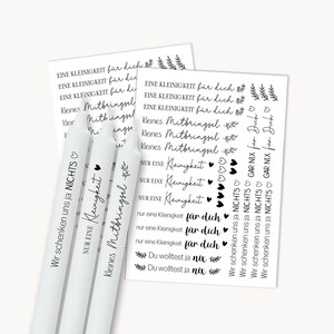 Tatuajes de velas, pequeños regalos | Plantilla PDF para velas, calcomanías al agua | Velas de regalo | Velas decorativas | Imprimible
